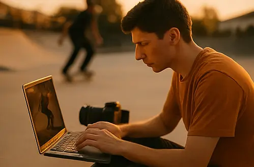 تدوین-و-انتخاب- موسیقی-آموزش-فیلمبرداری-حرفه-ای-اسکیت-برد